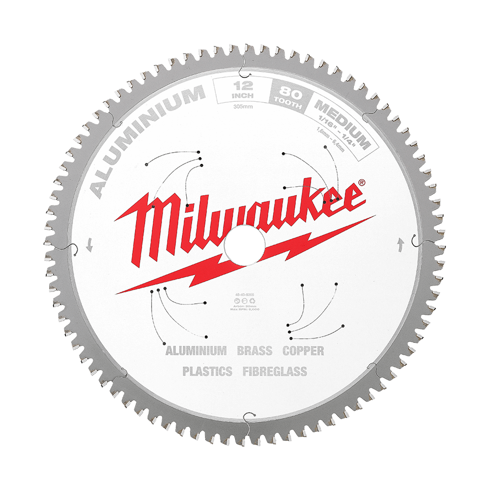Blade Saw Circular Aluminium 305mm 12 80T Milwaukee 543184 48408365