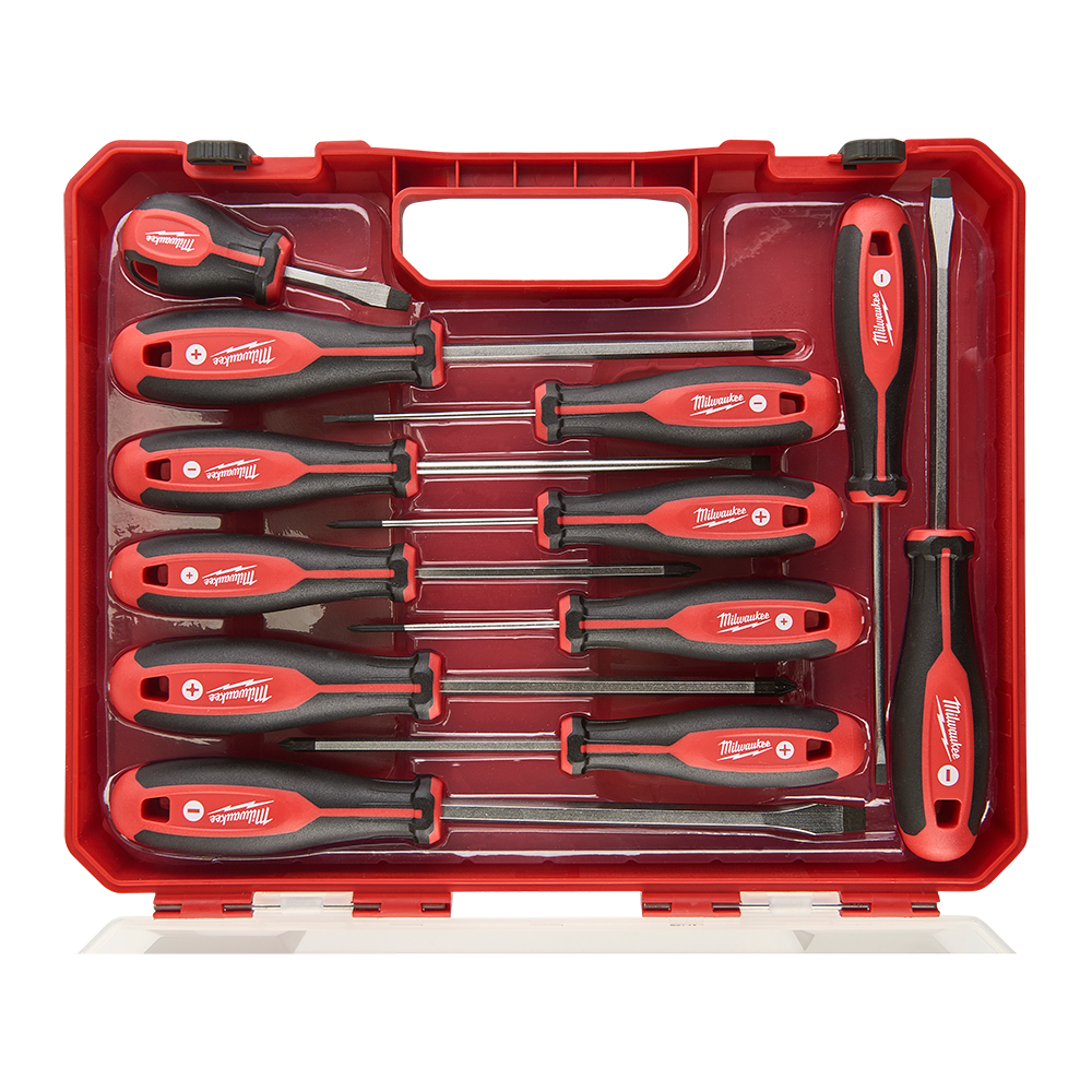 12 Piece Screwdriver Set Milwaukee 548554 4932472003
