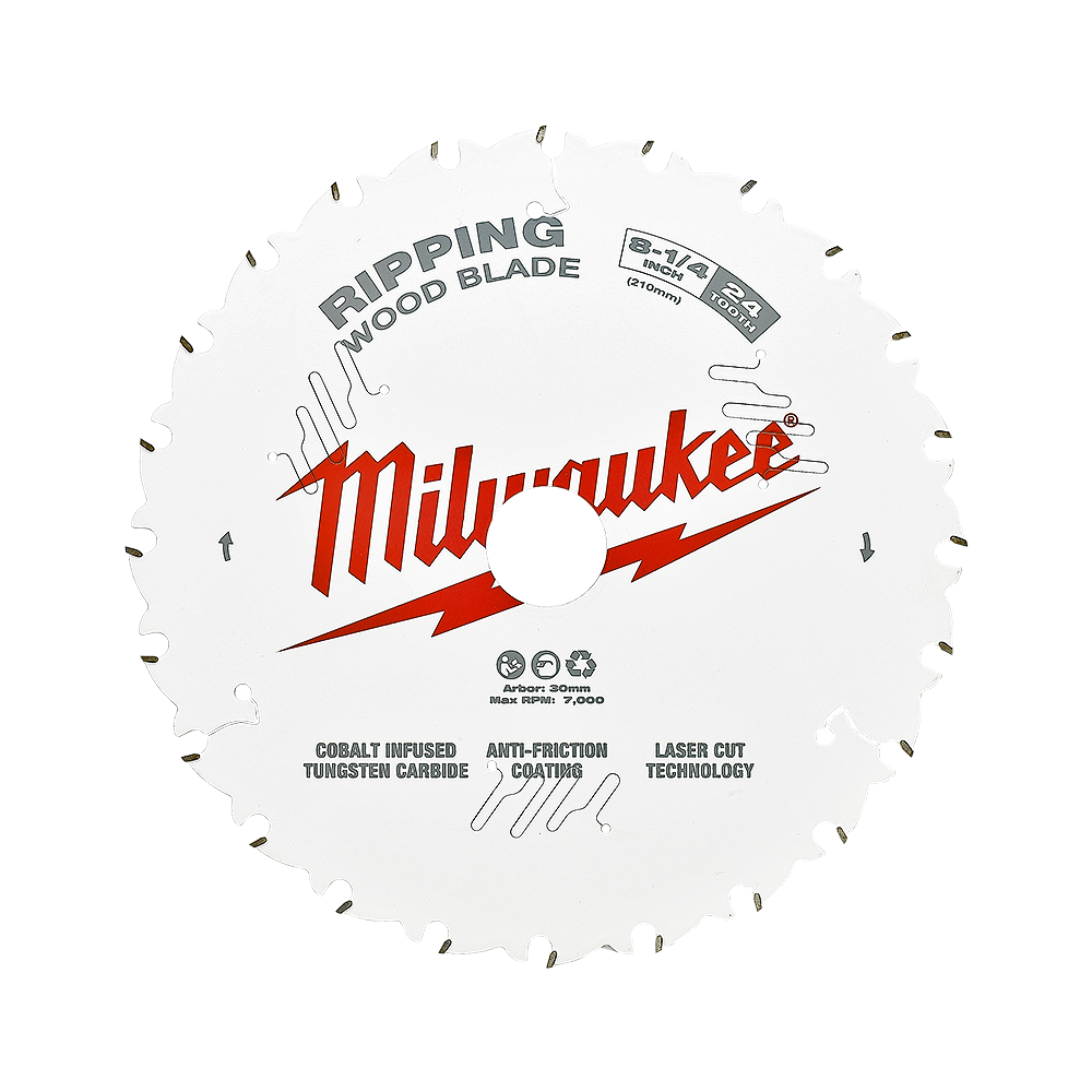 210MM (8 1/4) RIPPING 24T CIRCULAR SAW BLADE MILWAUKEE 551558 48408820
