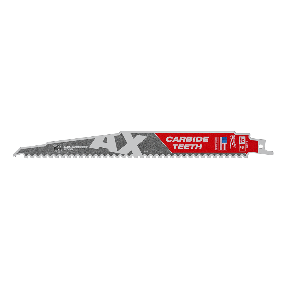MILWAUKEE THE AX WITH CARBIDE TEETH SAWZALL BLADE 230MM 5TPI_552131_48005226