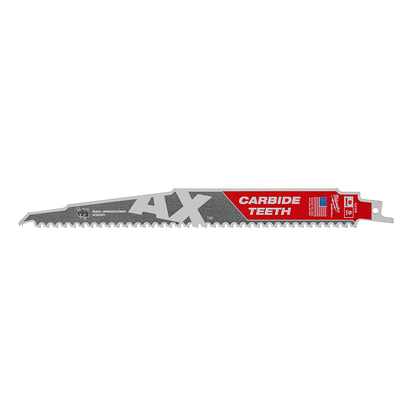 MILWAUKEE THE AX WITH CARBIDE TEETH SAWZALL BLADE 230MM 5TPI_552131_48005226