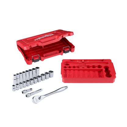 Milwaukee - SAE Socket Wrench Set 1/2'' DR - 22pc 552419 48229410