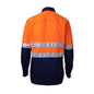 Shirt L/S Cotton Drill 125gsm 3M Tape Hi Vis Orange/Navy 4XL Endurite 55540016 ERm2ON125-4XL