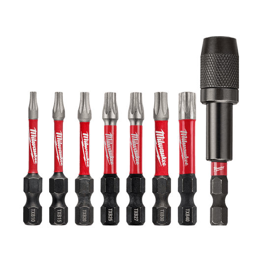 Shockwave Power Bit Security Torx 50mm (2) 8 Piece Set Milwaukee 556808 48324689