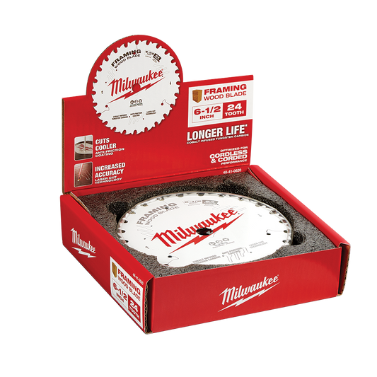 165mm (6-1/2) 24t Wood Circular Saw Blade Framing 10pc Box 559947 48418620