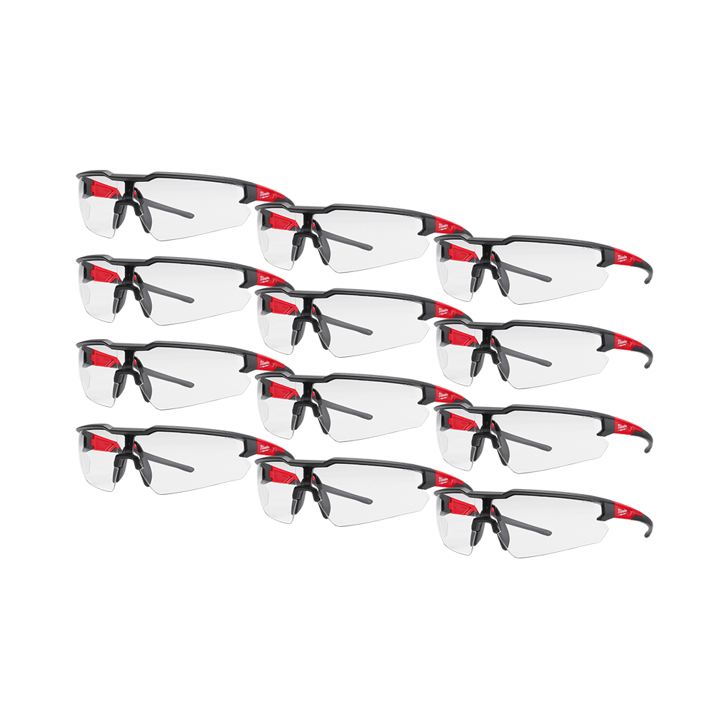 Milwaukee Clear Safety Glasses 12pk 559996 48732901A