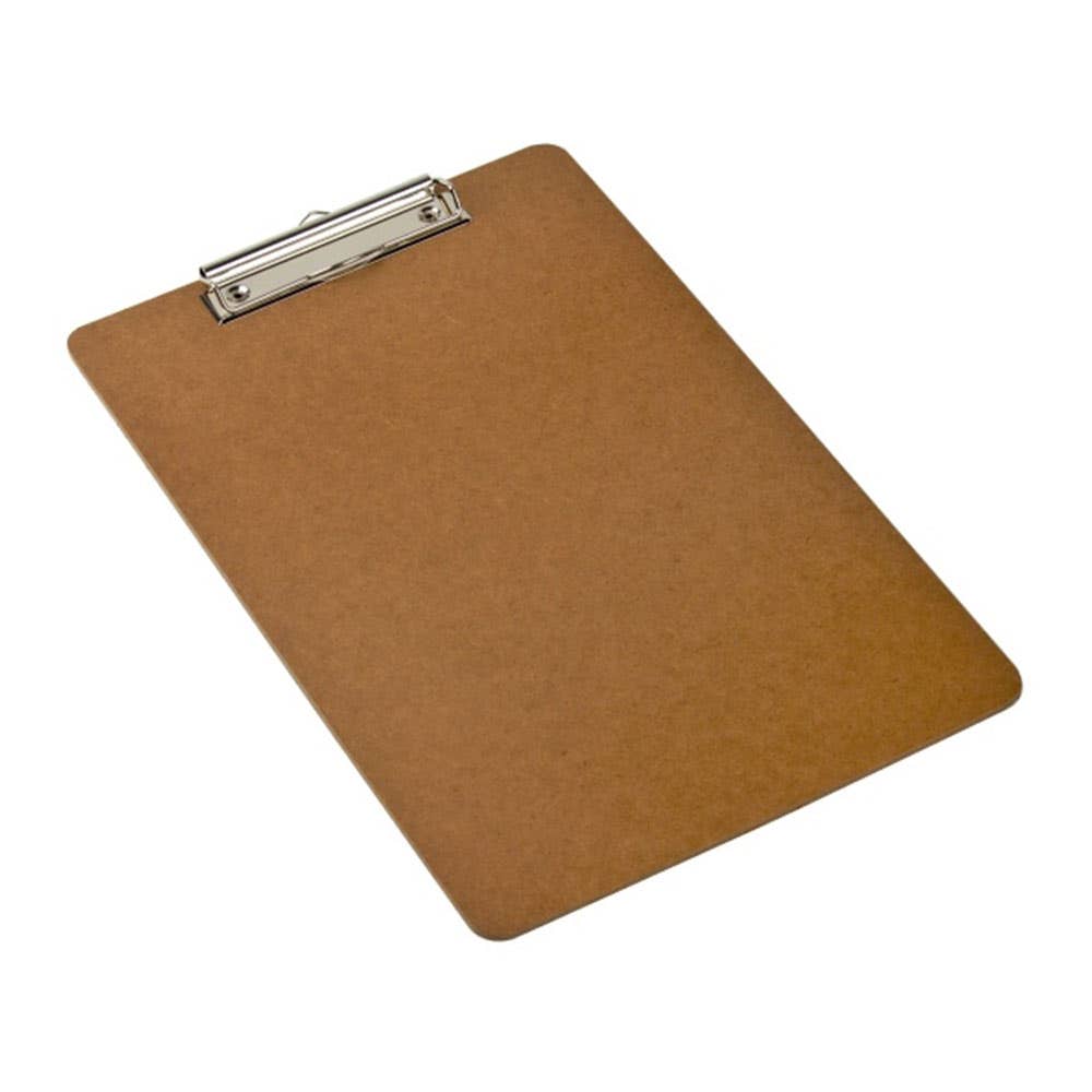 Foolscap Masonite Clipboard Brown 5604005 43110