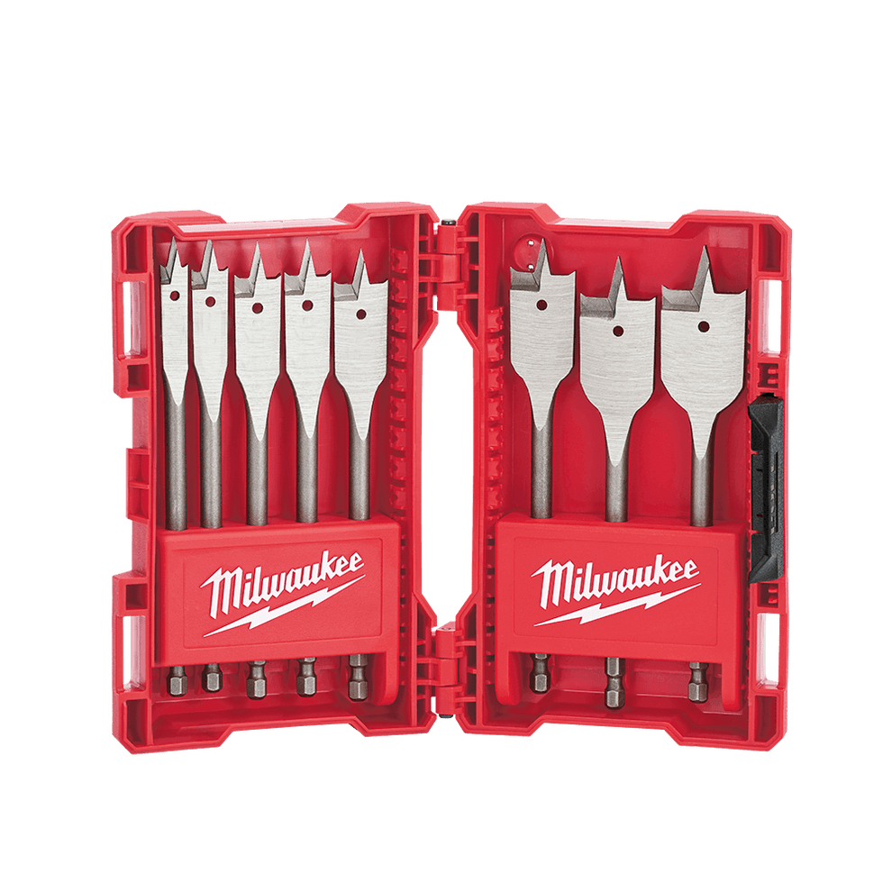 8 Pce Timber Spade Bit Set Milwaukee – ATOM