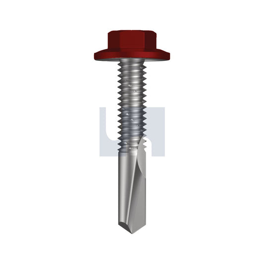 S500 Sds Flg Hex Hd Manor Red (Scoria) -Cl4 As3566 #12-24 32 - Pk 1000_40098416_TMR54FH1224032