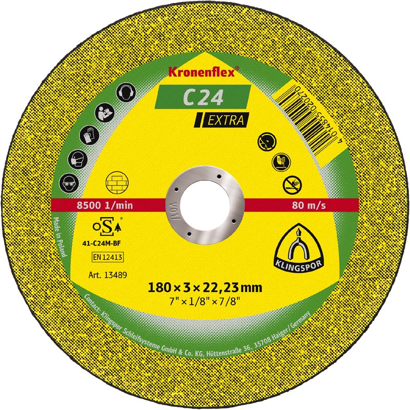 Wheel Cut Off Masonry 115 x 2.5 x 22mm Klingspor 936004 242143