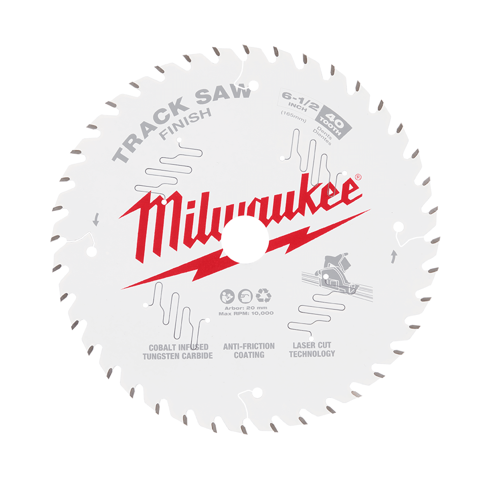 165mm 6-1/2 40T Wood Track Saw Blade Finish 576398 48400625