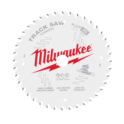 165mm 6-1/2 40T Wood Track Saw Blade Finish 576398 48400625