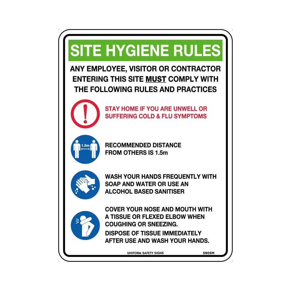 Sign 300x225 Poly Site Hygiene Rules_457545_5905MP