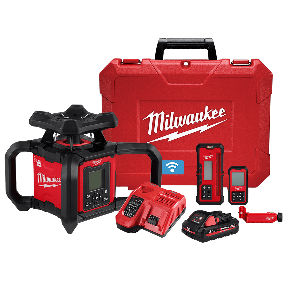 M18 Dual Grade Rotary Laser 1,220m (4000') Red Kit M18RL1220-301C 590741 M18RL1220-301C