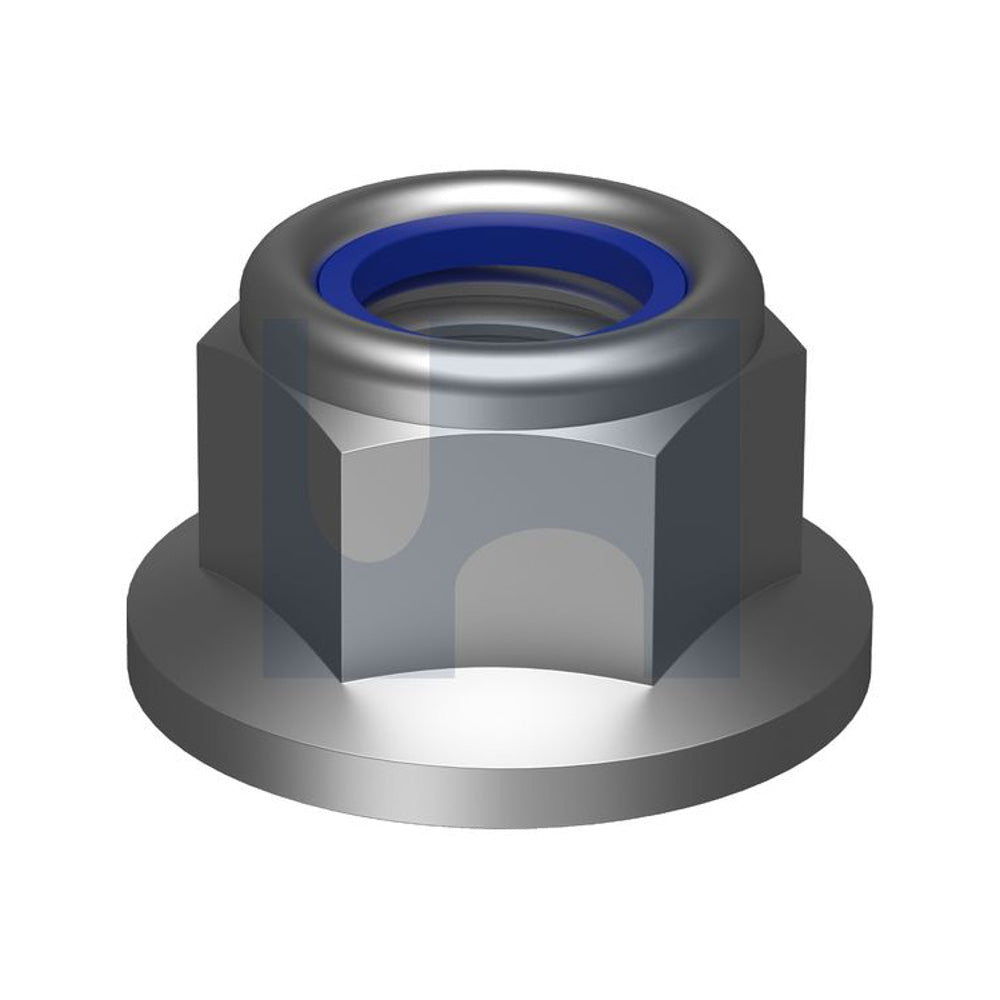 Hex Flange Nyloc Nut [No Serr] 304 Stainless Din 6926/A2 M12 - Pk 50_40093292_NF04PNNCM12