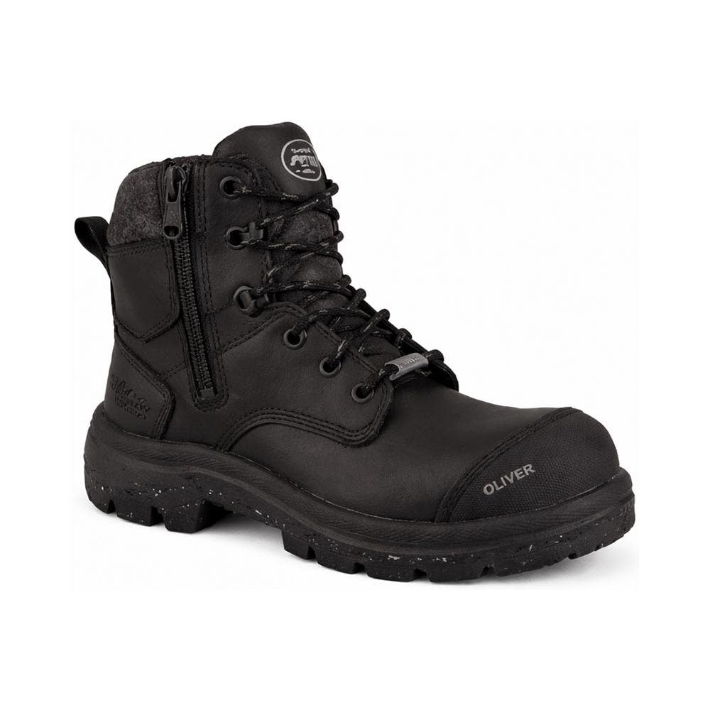 59446Z Ladies Composite Toe Rubber Sole Zip Boot_59446Z