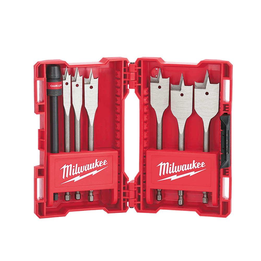 Set Timber Spade Bit 7-piece Milwaukee 595515 48270147