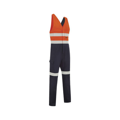 Coverall Action Back Reflective Tape Cotton 310gsm Orange/Navy 97R Workit_40113912_4006ON97R