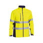 Jacket Soft Shell 310gsm 3M Tape Hi Vis Yellow/Navy Medium Bisley_239970_BJ6059T_TT01M