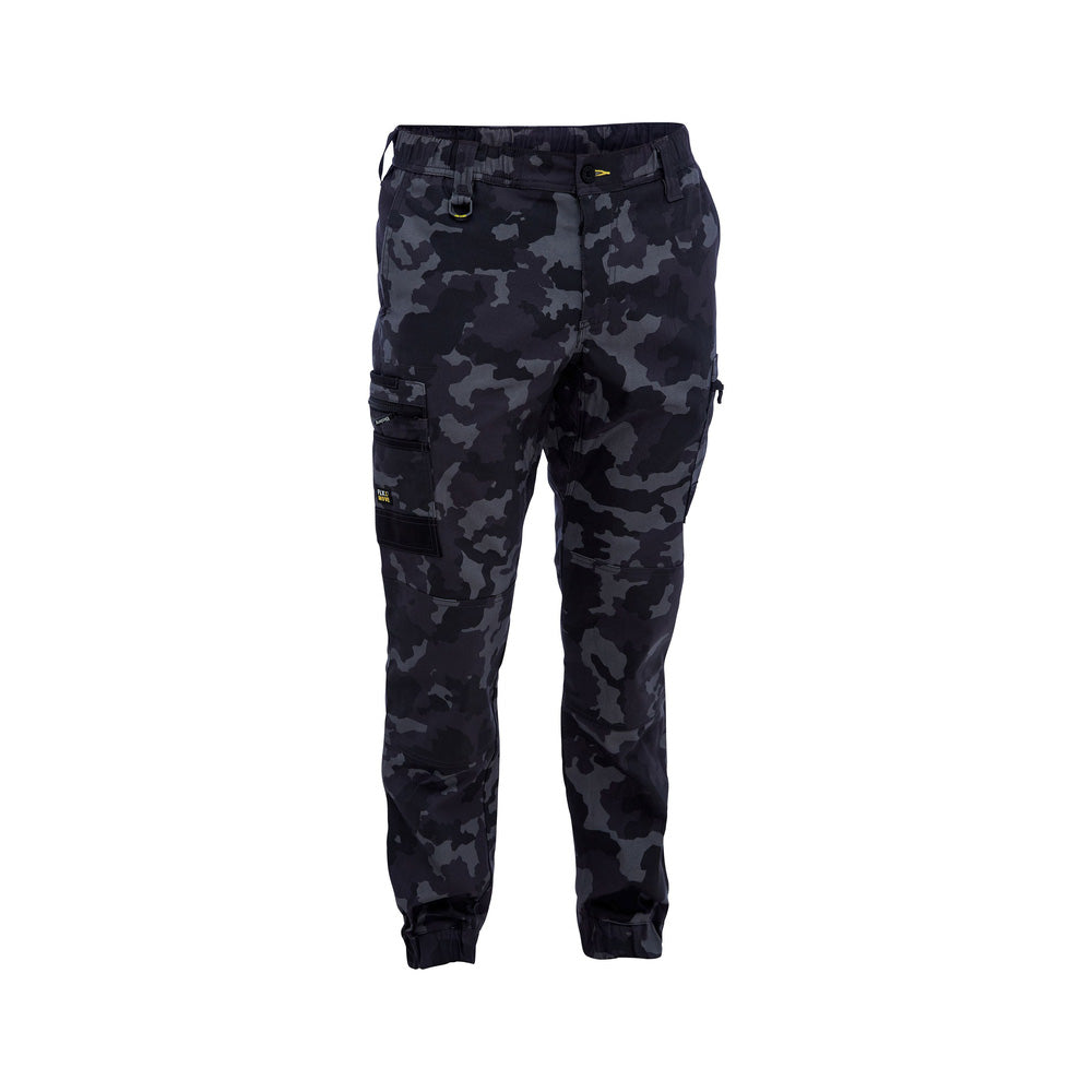Pants Stretch Camo Cargo Cotton 280gsm Charcoal Camo 72R Bisley_40114782_BPC6337_PCHAR72