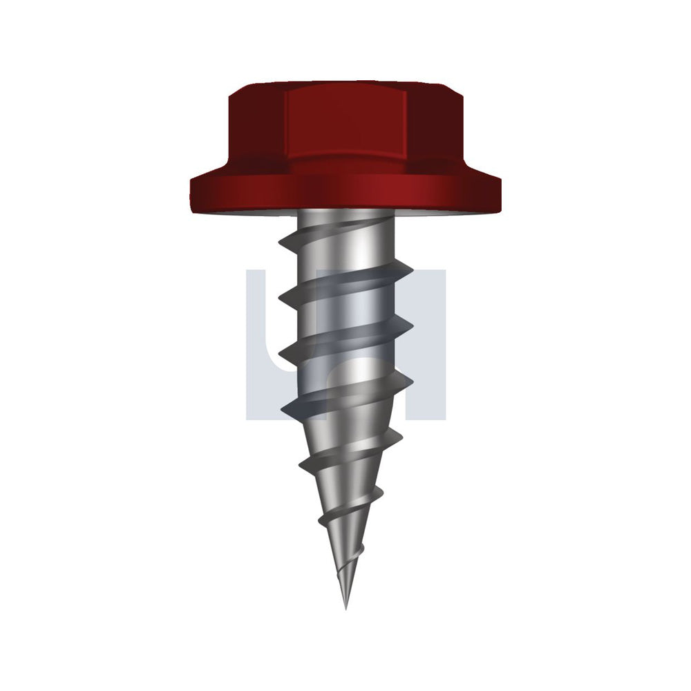 Needle Pt Sds Flg Hex Manor Red (Scoria) -Cl4 As3566 #8-15 12 - Pk 1000_40095232_TMRN4FH0815012