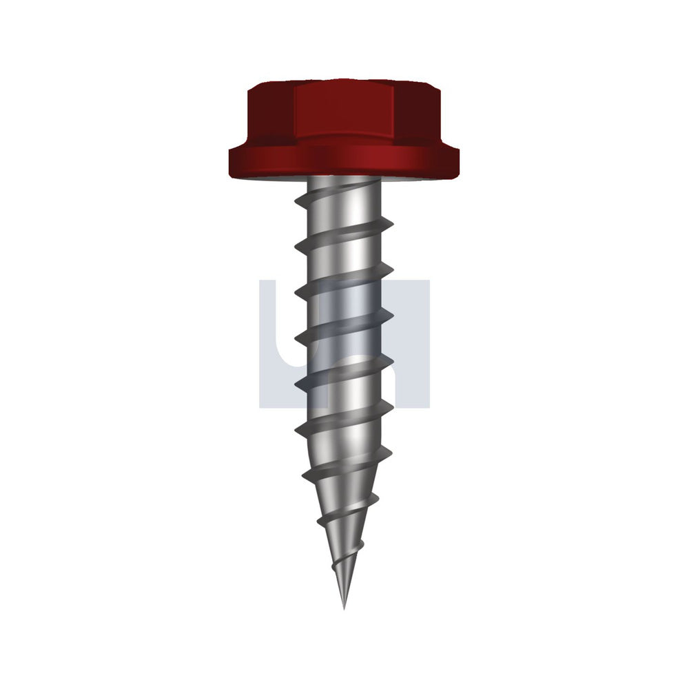 Needle Pt Sds Flg Hex Manor Red (Scoria) -Cl4 As3566 #10-12 20 - Pk 1000_40095233_TMRN4FH1012020