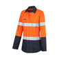 Shirt Womens Flarex PPE2 FR 190gsm Tape Orange/Navy 6 Workit_40113731_2822ON6