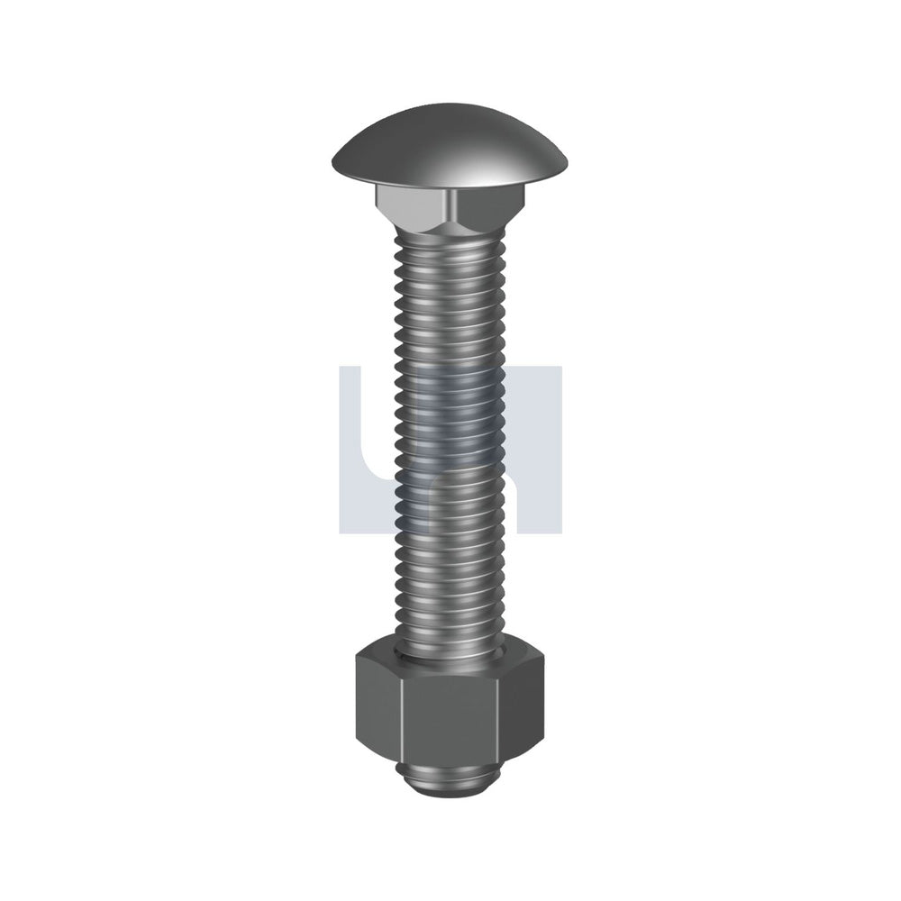 Cup Head Bolt & Nut Plain As1390/Class 4.6 M16 65 - Pk 75_40089970_KBC46PCM160065