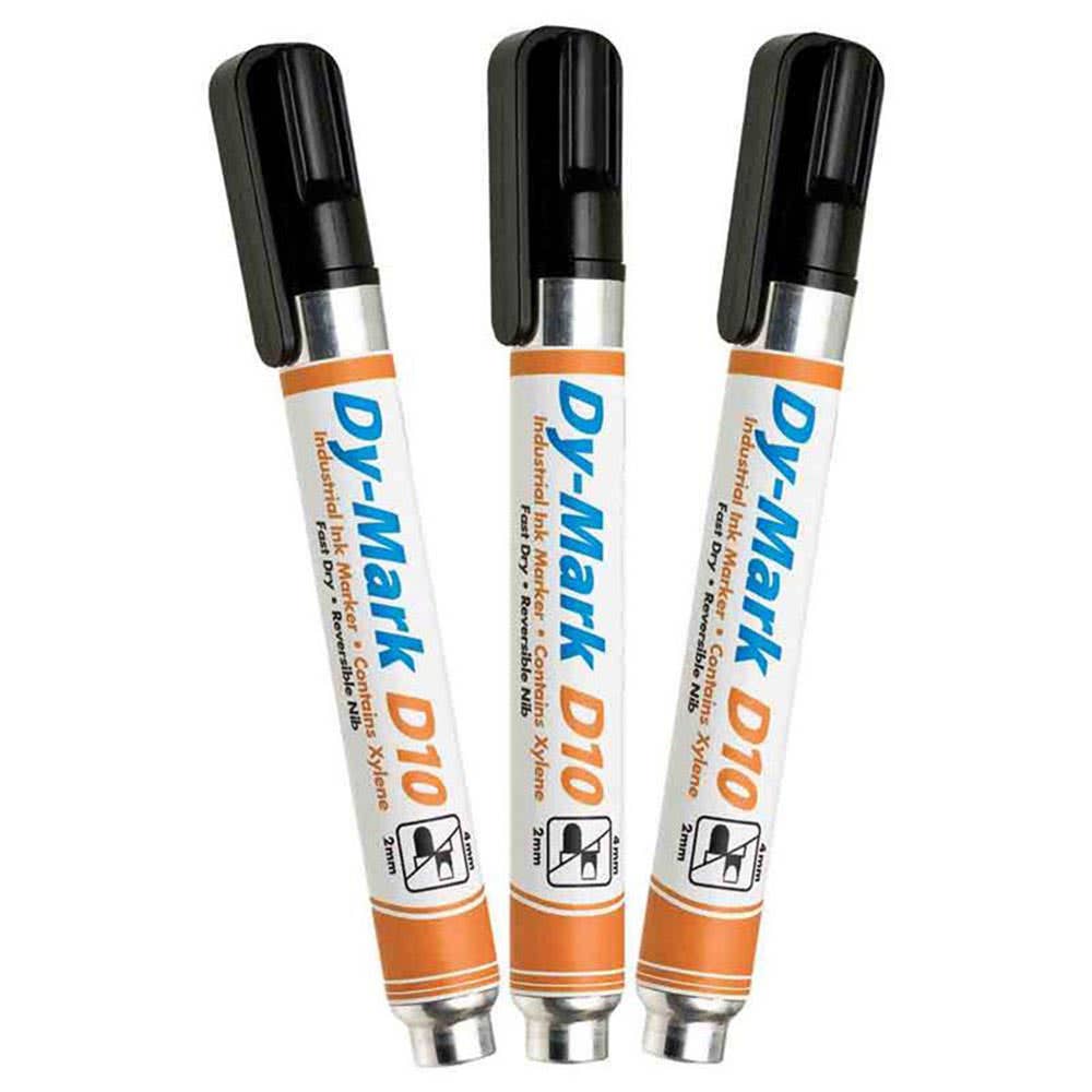 Marker Permanent Industrial Reversible Nib Black D10 Dy-Mark 60010725 12081001