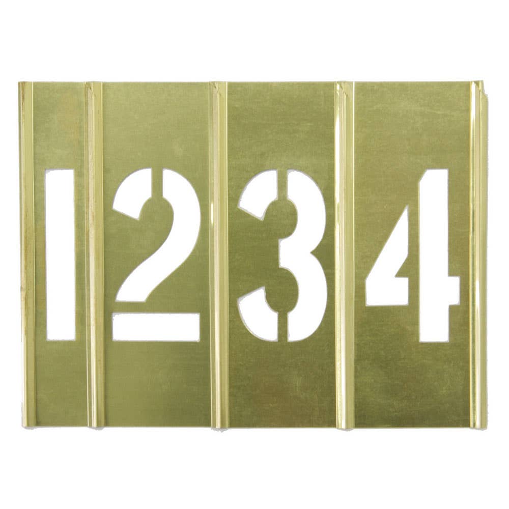 Stencils Brass Interlocking Numbers 0 - 9 100mm 13701100 Dy-Mark 90940026 13701100