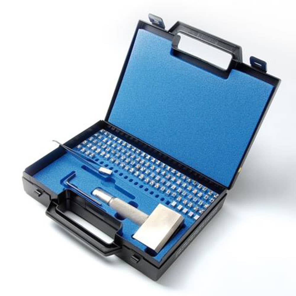 Stamp Fount Set Eurotype 100 Piece A-Z 0-9 + Characters 3mm 60011014 S100S03M