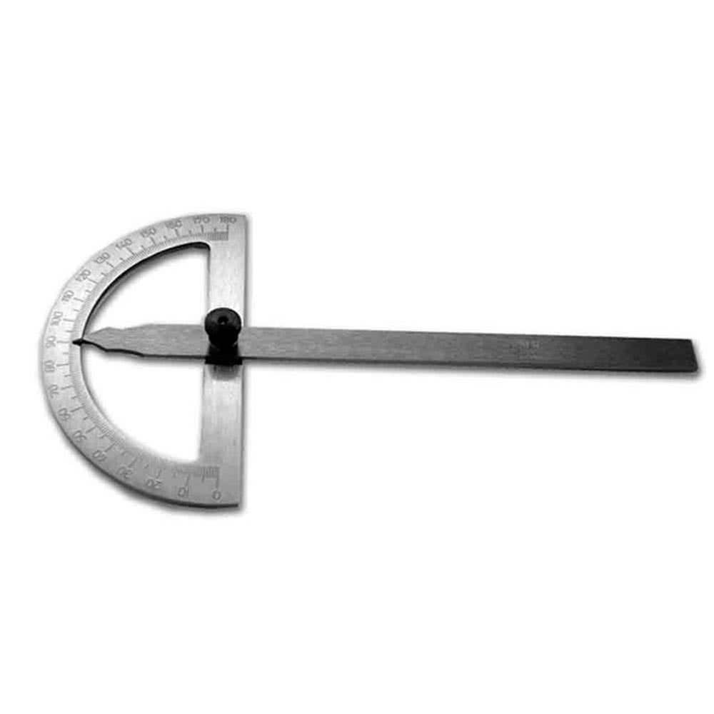 Protractor Heavy Duty Round Open Head 120 x 215mm Rule 60011101 MTPRORH