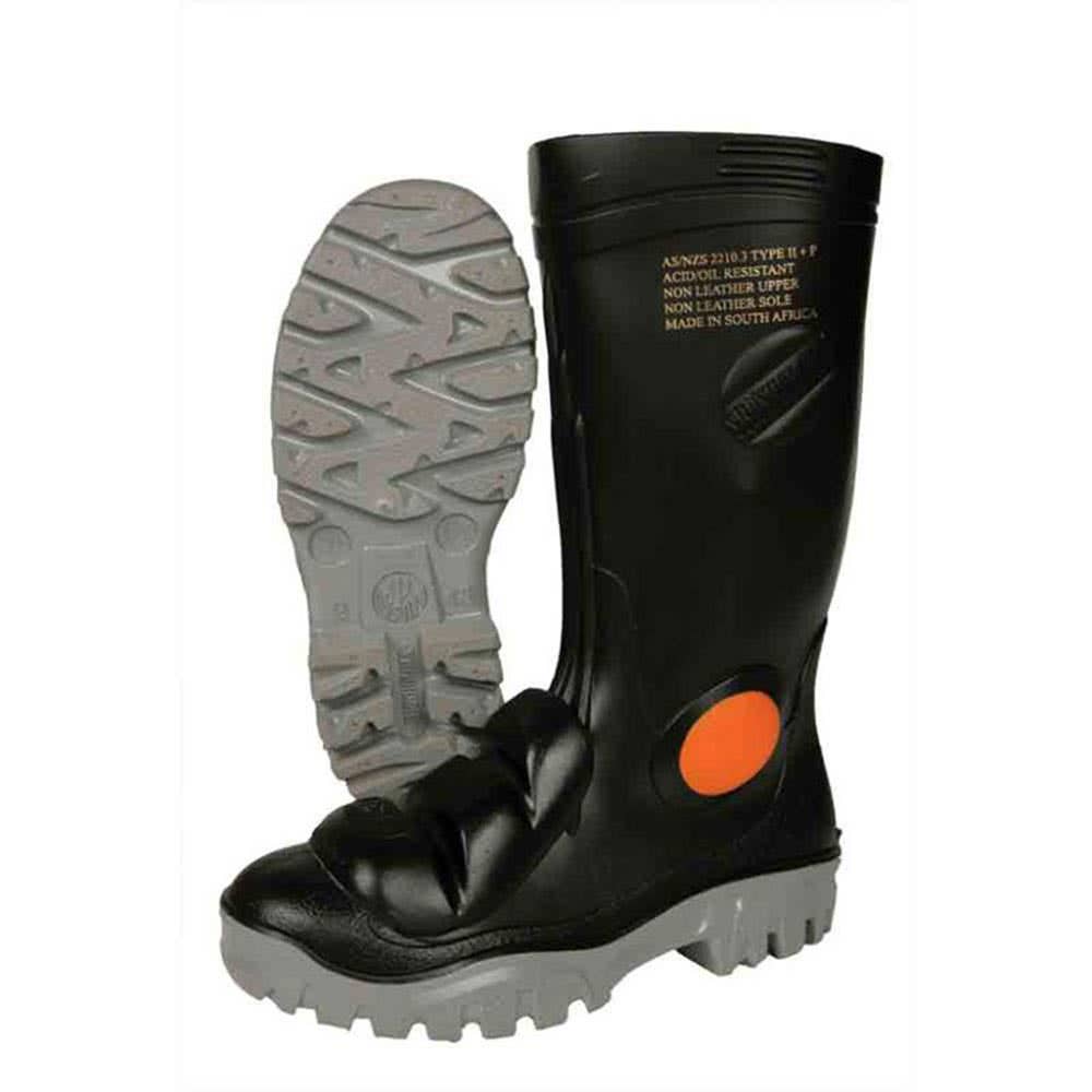 Gumboots Steel Toe Nitrile Sole Met Guard Black Shomet 10 Stimela 60011616 1703-00020-10