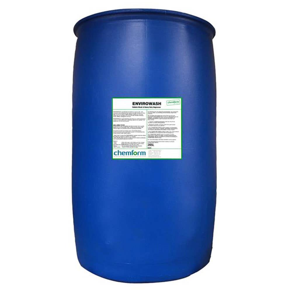 Wash + Degreaser Vehicle Heavy Duty Non Phosphate Envirowash 205L 60012109 ENVIROWASH.D