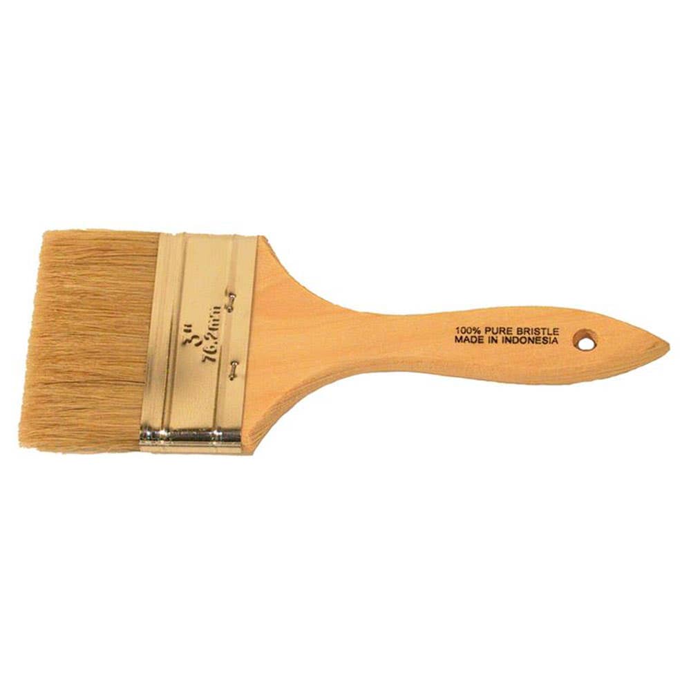 Paint Brush Short Hog Bristle Wooden Handle 75mm 16475 Oldfields 60012598 16475