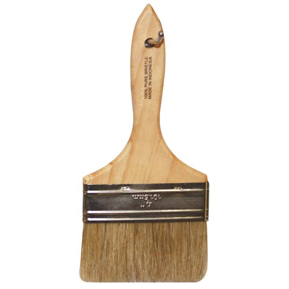 Paint Brush Short Hog Bristle Wooden Handle 100mm 164100 Oldfields 60012599 164100