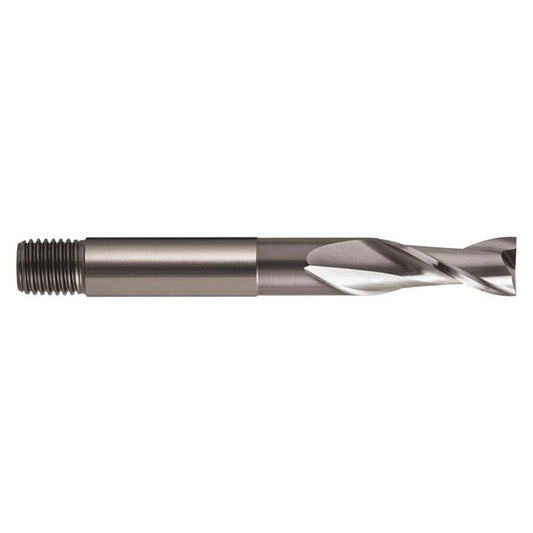 Endmill 2 Flute Slot Drill Thread Shank Long HSS 1'' Sutton 92920049 E1062540