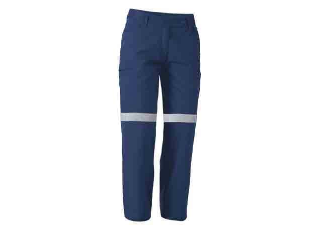 Pants Womens Cotton Drill 310gsm 3M Tape Navy 10 King Gee 60012845 K43535-NAV-10