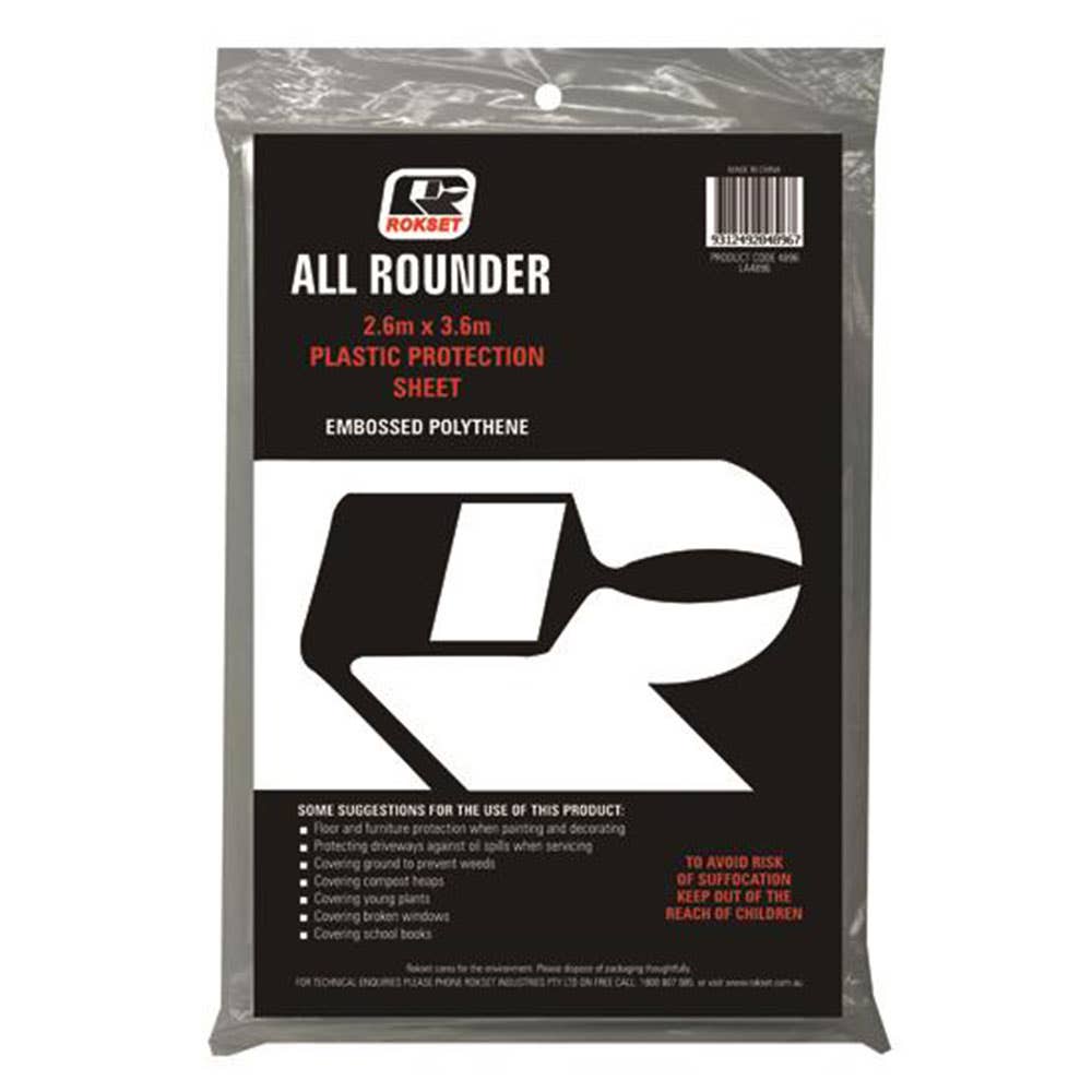 Drop Sheet Painters Little Gem Standard Plastic 2.6 x 3.6m 60013140 6217236