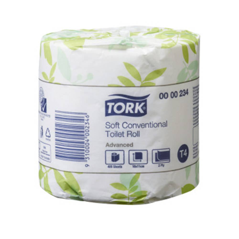 Toilet Paper 2 Ply Refill Advanced 400 Sheets Tork 60013150 0000234