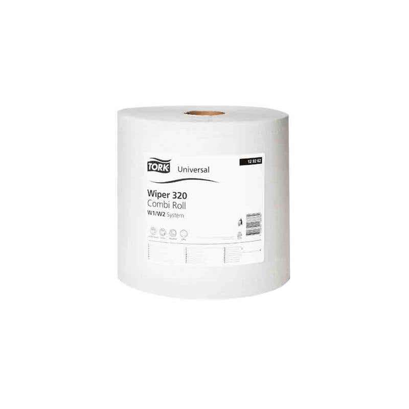 Refill Wiper Universal 320 Combi Roll 1000 Cloths/Roll 2 Ply Tork 60013167 129262