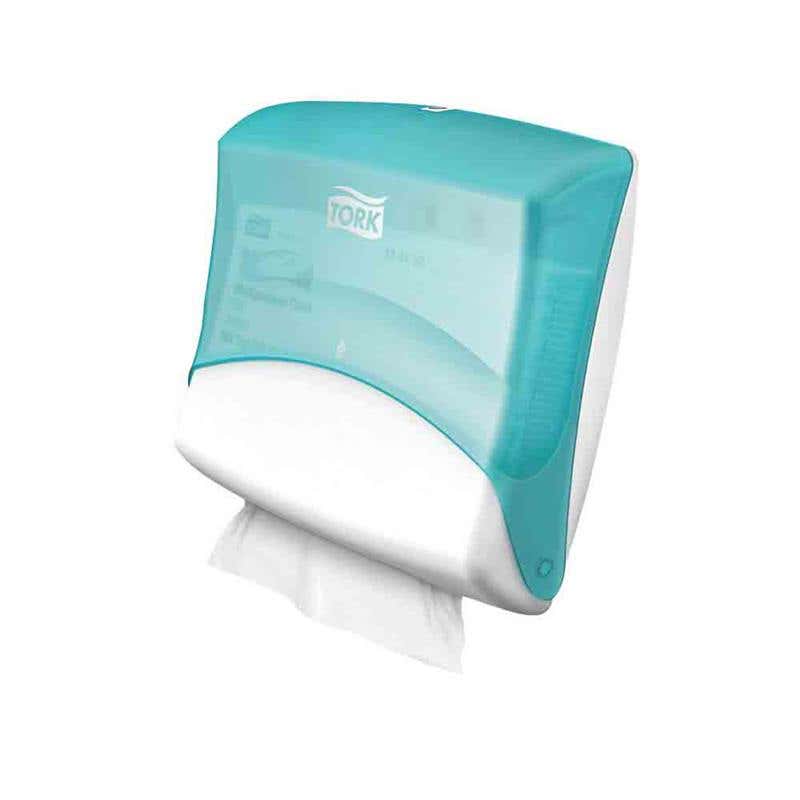 Dispenser Folded Wiper White/Turquoise Wall Mounted Food Area Tork 60013171 110263