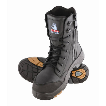 Boots Composite Toecap Lace/Zip TPU Sole Black Tindal 14 Steel Blue 30007982 617561-140-BLK