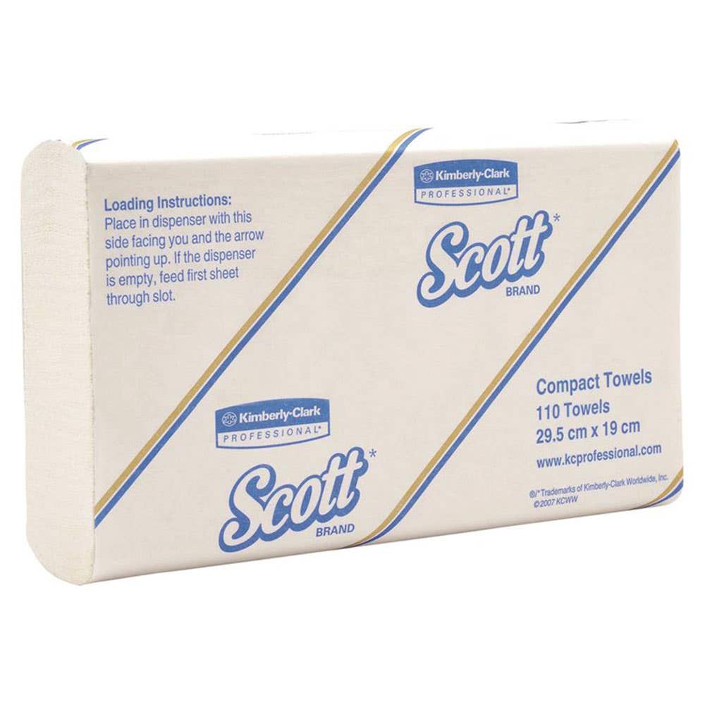 Compact Hand Towel 110 Sheets 16 Pk White 29.5 x 19cm_60013326_5855_NLA