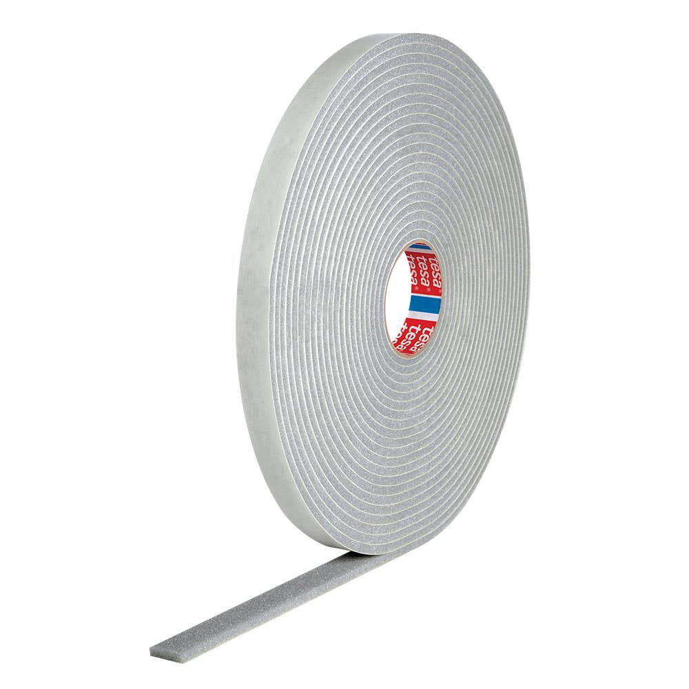 Tape Foam Polyurethane 12mm x 12mm x 7m Flexifoam Tesa 60013449 4766-GY-12mm