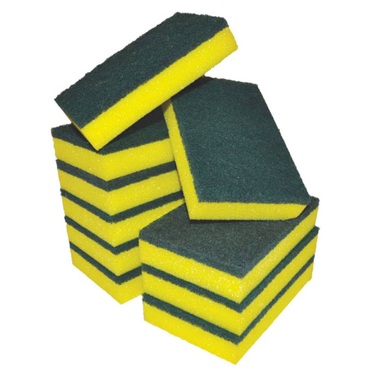 Sponge Scourer 100 x 150mm 10 Pk McLuckie 60013743 23309