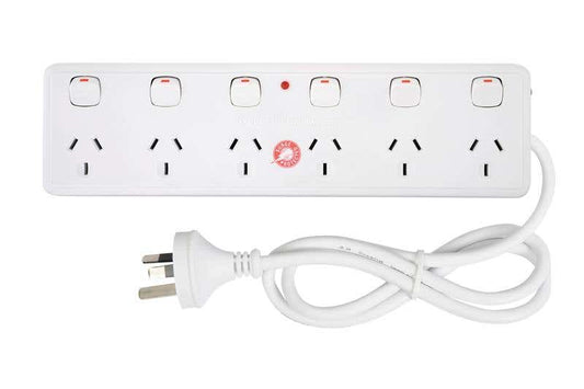 Powerboard 6 Outlet Individual Switches 10A Surge Protection 60013818 PB67