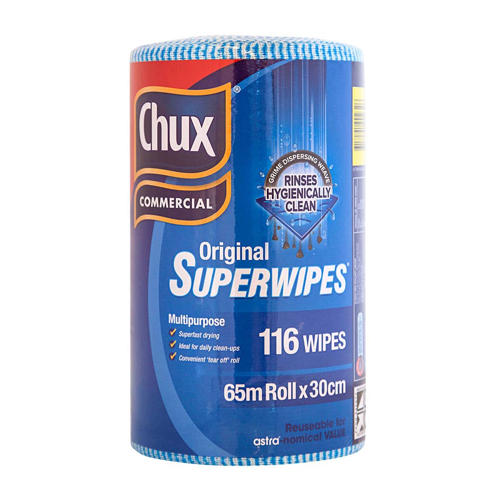 Chux&reg; Superwipes&reg; Cloth Wipes Blue 300mm x 65m_60013933_9316B