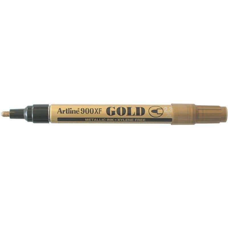 Marker Paint Metallic Bullet 900 Gold 2.3mm  Pk 12 60013964 190031