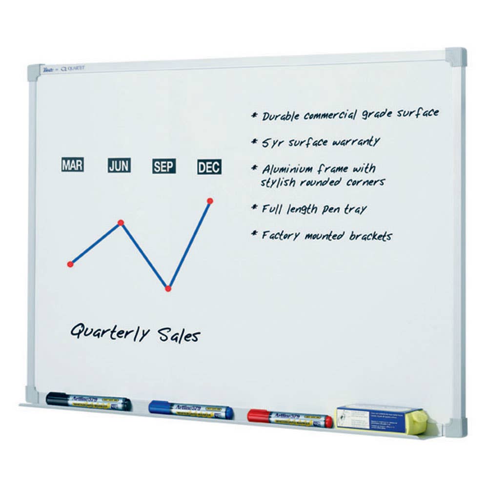 Whiteboard 2400 X 1200mm Commercial Magnetic 60013976 QTPWP241
